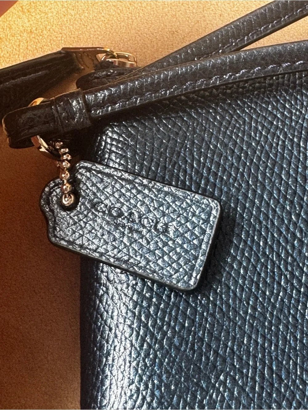 Coach navy leather